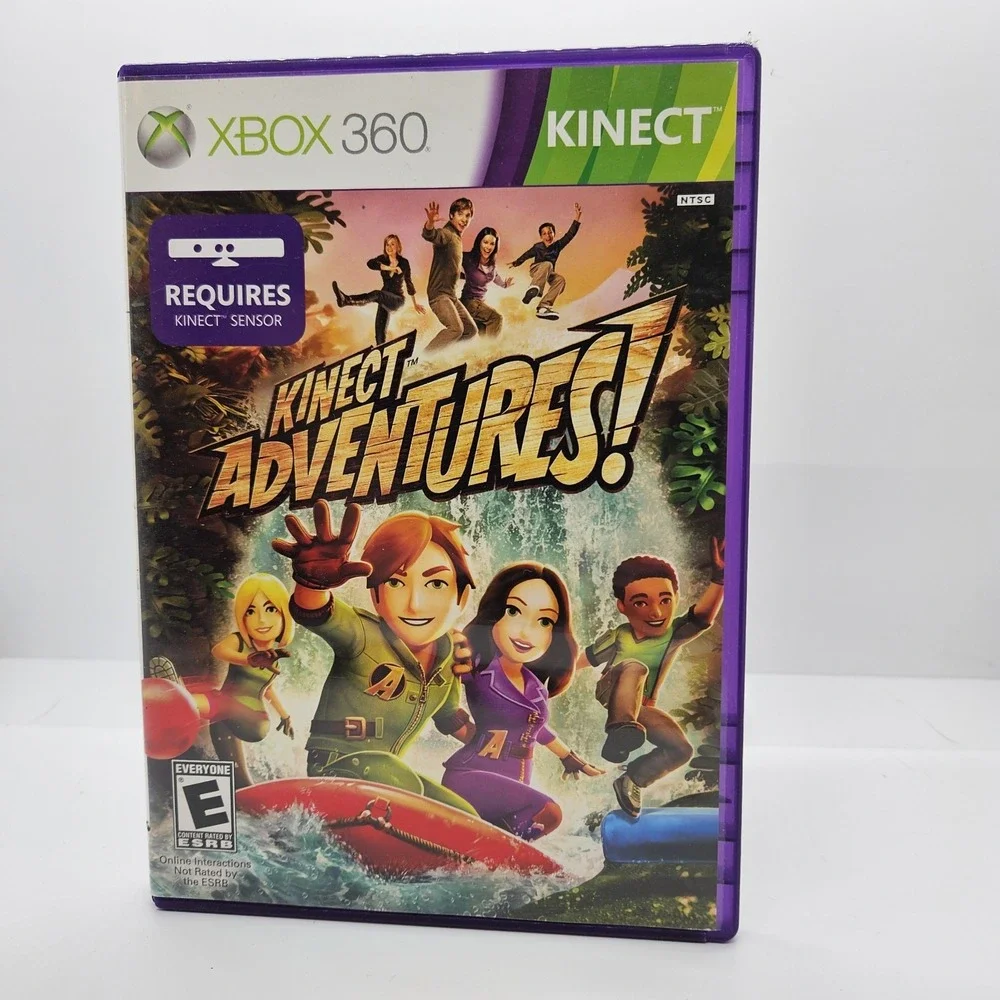 Kinect Adventures Xbox 360 Game CIB Complete‎ Purple Case Kinect Only